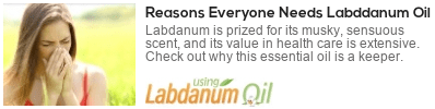 what is labdanum oil used for